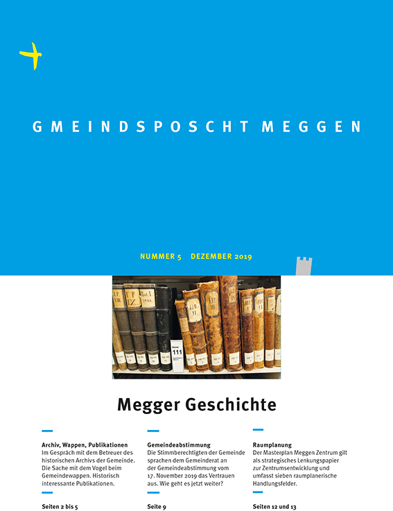 Titelseite Gmeindsposcht Ausgabe 5/2019.