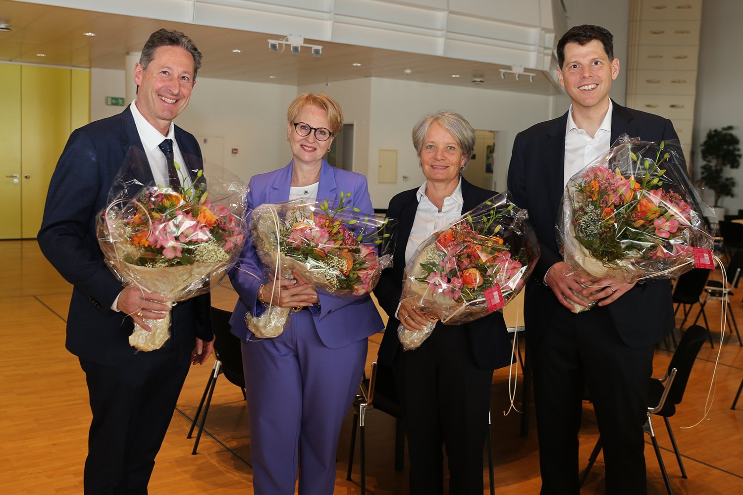 Von links: Olivier Class, Carmen Holdener, Karin Flück Felder und Pascal Frei.