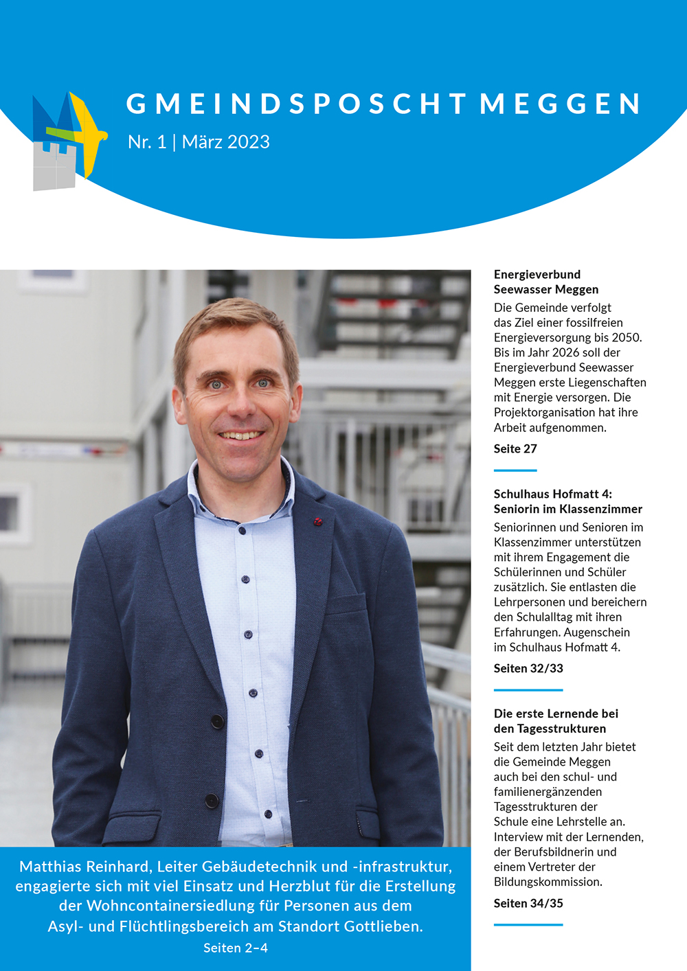 Titelseite der Gmeindsposccht  Nr. 1 vom März 2023