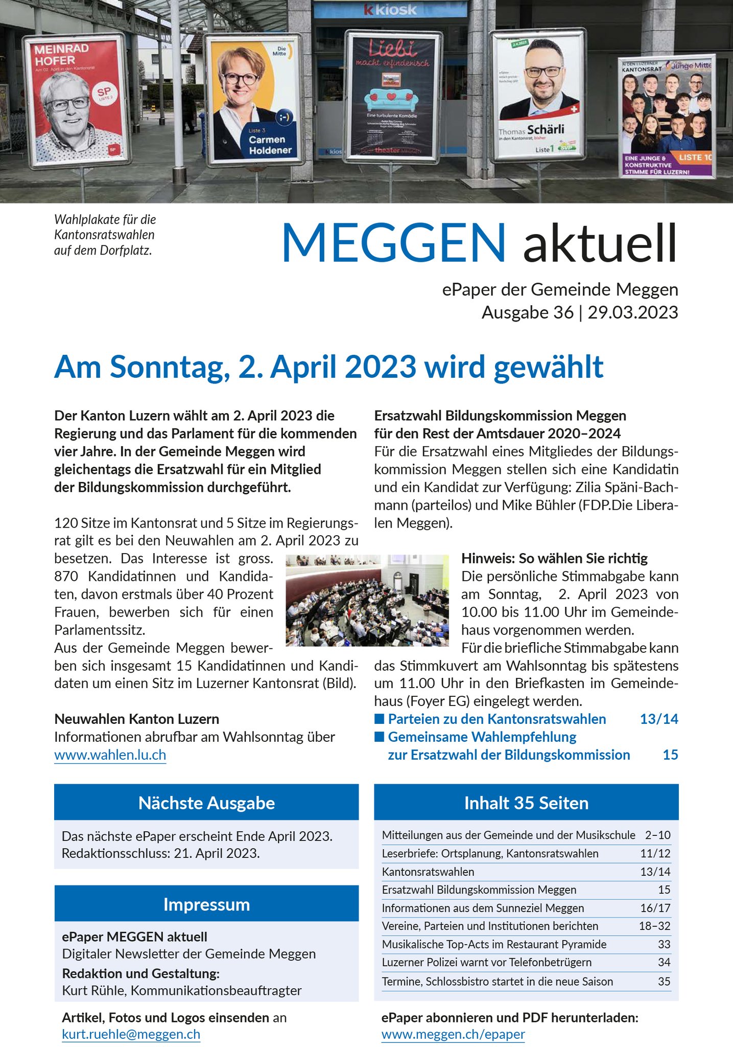Titelseite Ausgabe März 2023