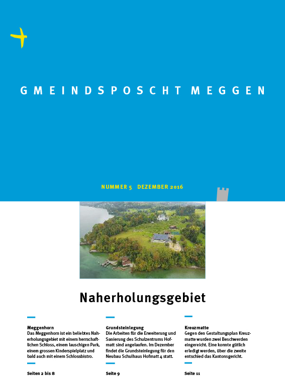 Titelseite Gmindsposcht Ausgabe 5/2016.