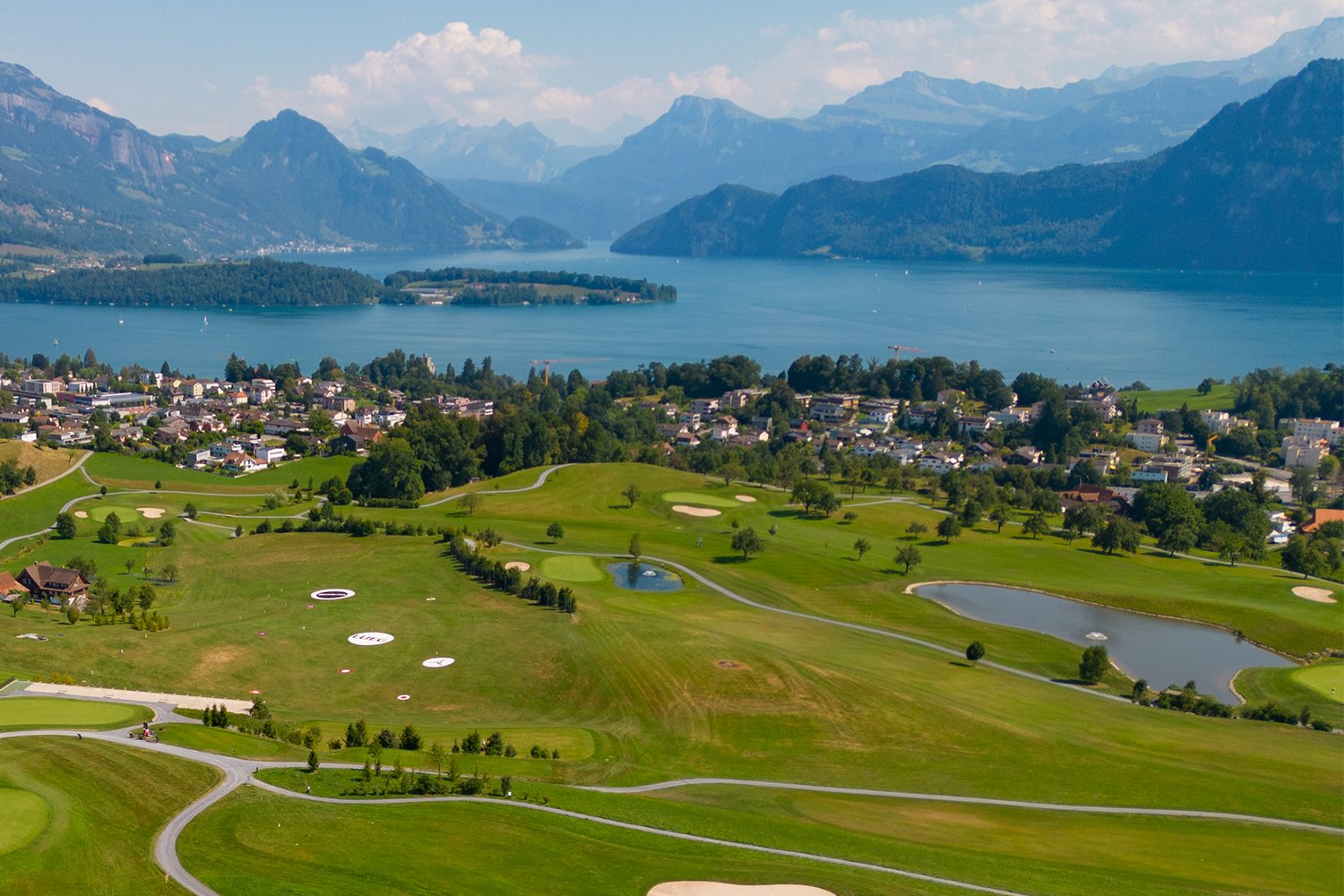 Golfplatz Meggen, schöne Aussicht