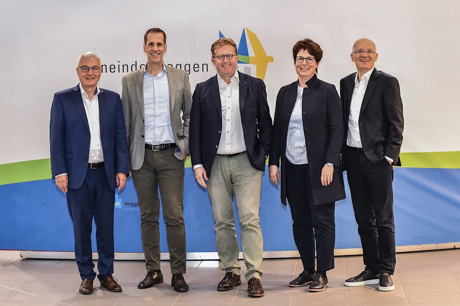 Die Mitglieder der Controlling-Kommission, von links: Bruno Landolt, Roland Stucki, Alain Bachmann (Präsident), Brigitte Lötscher und Thomas Affolter.